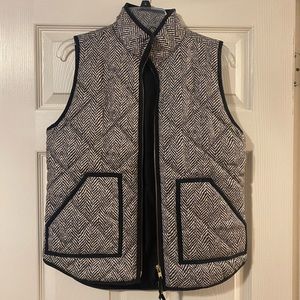 J Crew Herringbone Print Vest